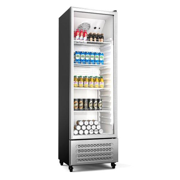 Klarstein GrandCooler italhűtő | 306 l | LED világítás | kerekekkel | 4
polc