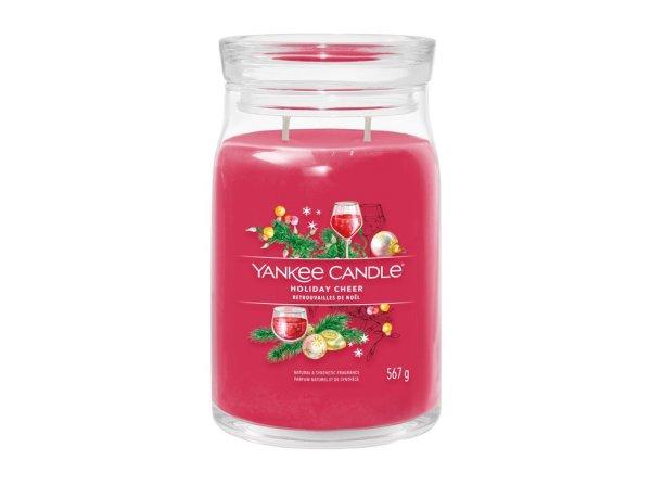 Yankee Candle Illatgyertya Signature üveg nagy Holiday Cheer 567 g