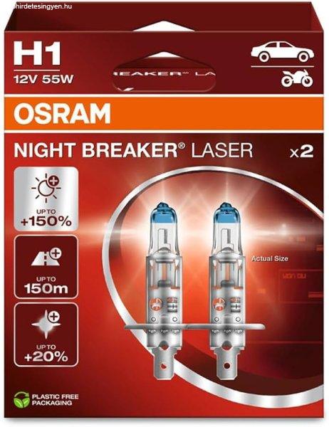 OSRAM H1 12V 55W Night Breaker Laser