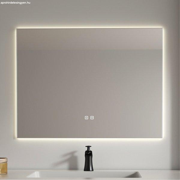 Welland Type-1HS LED tükör - fényerő + színhőfok állítás +
páramentesítő + óra - 80 x 60 cm