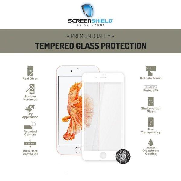 Ochranné temperované sklo Screenshield 3D pre Apple iPhone 7 - Full Cover
Metalic White - Doživotná záruka