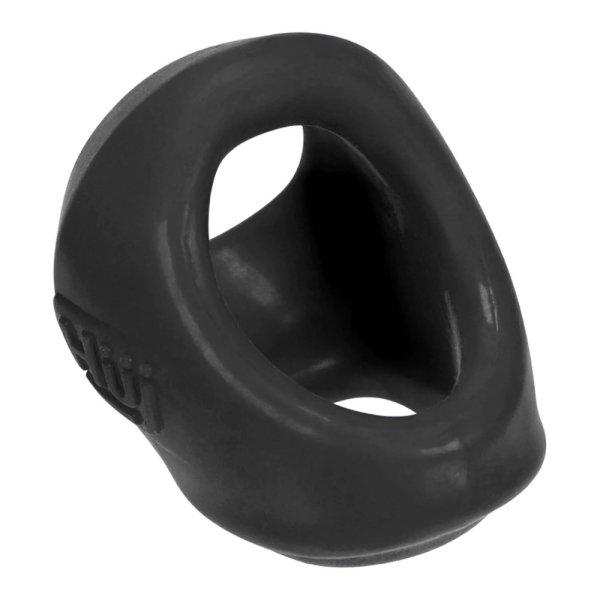 Hünkyjunk Clutch Cock & Ball Sling - Black péniszgyűrű