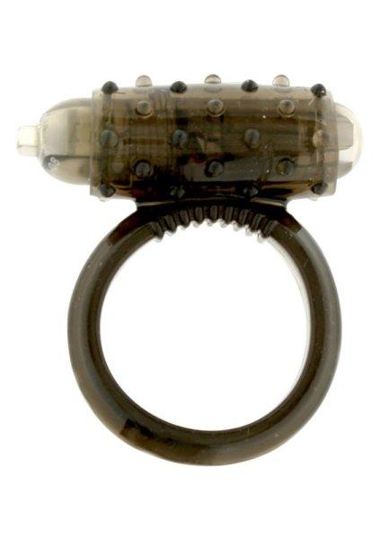 MINI VIBRATING COCKRING BLACK - péniszgyűrű 