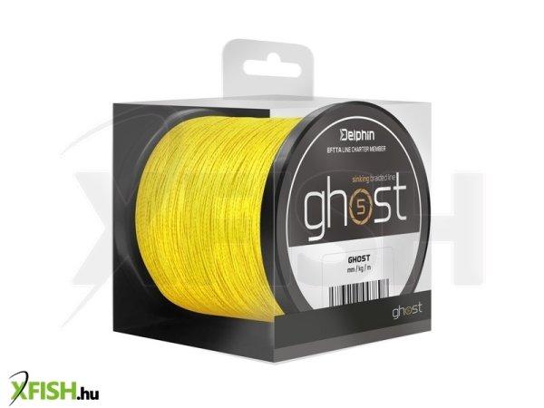 Delphin Ghost 4+1 Fonott Süllyedő Pontyozó Zsinór / Sárga 0,23mm 30lbs 600m