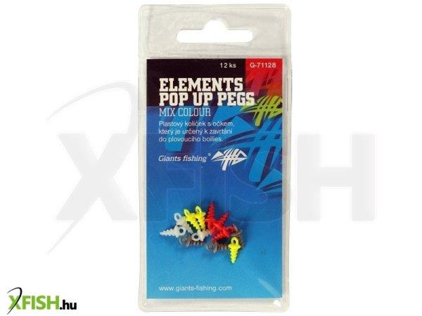 Giants Fishing Csalicsavar karikával Elements Pop Up Pegs Mix Colour,12db