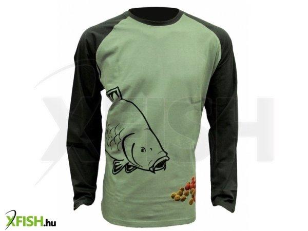 Zfish Boilie T-Shirt Long Sleeve Hosszú Ujjú Bojlis Póló L