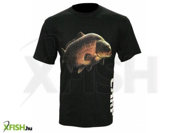 Zfish Carp T-Shirt Black Fekete Póló Xl