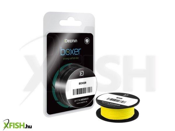 Delphin Boxer 4 Harcsázó fonott előkezsinór / Fluo Sárga 0,70mm 62,80kg 10m