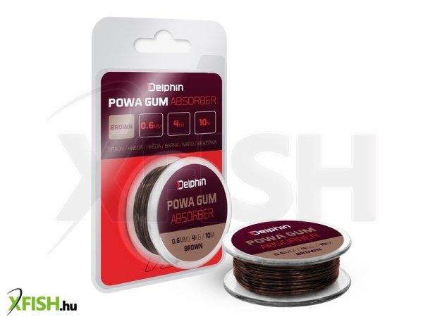 Delphin Powa Gum Absorber Feeder Erőgumi Barna 0.6mm 4kg 10m