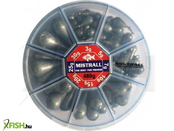 Mistrall Profi Forgó Csepp Végólom készlet 3g,5g,7g,10g,15g,20g,25g,30g