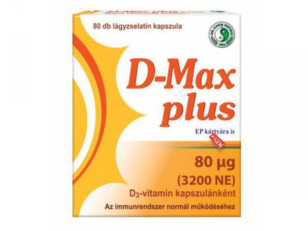 Dr. Chen D-max plus D3 vitamin 3200 NE kapszula (60 db)