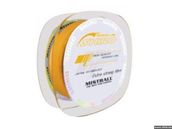 Mistrall Shiro Braided Line Orange Sárga Fonott Zsinór 150m 0,04mm 2,95Kg