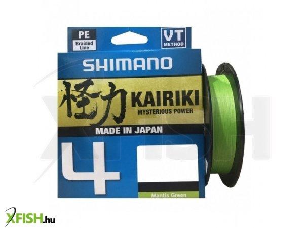 Shimano Line Kairiki 4 Fonott Zsinór Világoszöld 300m 0,16mm 8,1Kg