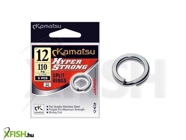 Kamatsu Hyper Strong Split Ring K-2199 Műcsalis Karika Ss 25 mm 45 Kg 10
db/csomag