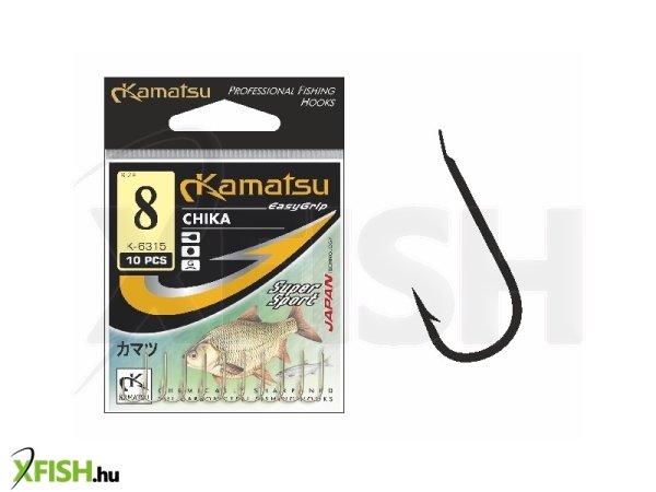 Kamatsu Chika 18 Blnf Lapkás Match Horog Black Nickel 10 db/csomag