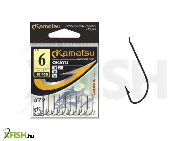 Kamatsu Okayu 12 Gf Lapkás Feeder Horog Arany 10 db/csomag