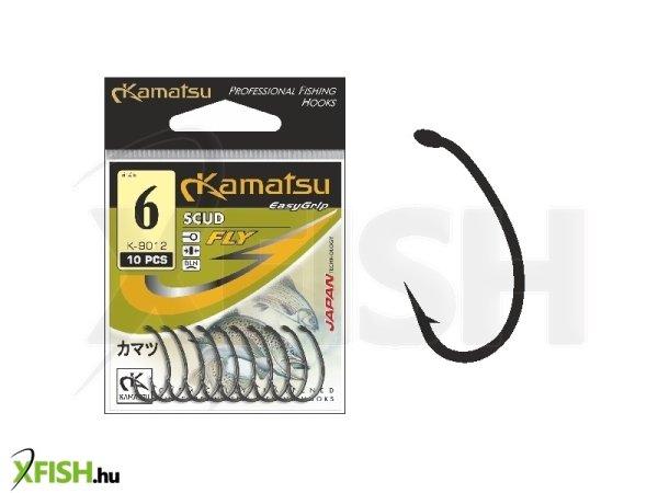 Kamatsu Scud 08 Blnr Füles Legyező Horog Black Nickel 10 db/csomag