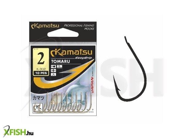 Kamatsu Tomaru 01 Blnf Lapkás Pontyozó Horog Black Nickel 10 db/csomag