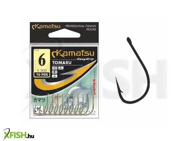 Kamatsu Tomaru 12 Blr Füles Feeder Horog Fekete 10 db/csomag