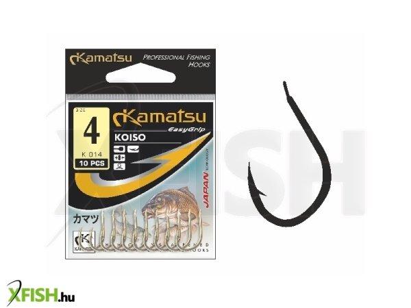 Kamatsu Koiso 1/0 Blnf Lapkás Pontyozó Horog Black Nickel 10 db/csomag