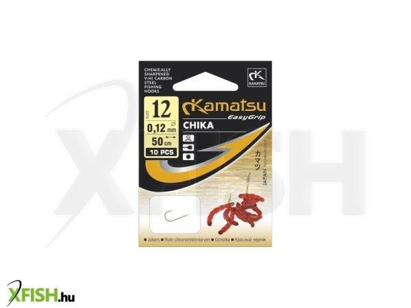 Kamatsu Bloodworm Chika Előkötött Feeder Horog Lapkás Arany 50 cm 0,14 mm 10
Gf 10 db/csomag