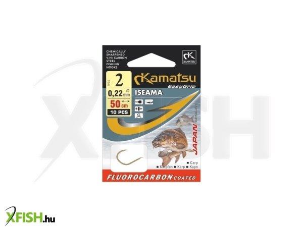 Kamatsu Iseama Carp Előkötött Pontyozó Horog Lapkás Black Nickel 50 Cm 0,22
mm 2 Blnf 10 db/csomag