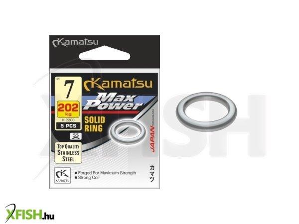 Kamatsu Solid Ring Max Power Ezüst Karika 7mm 202Kg 5db/csomag