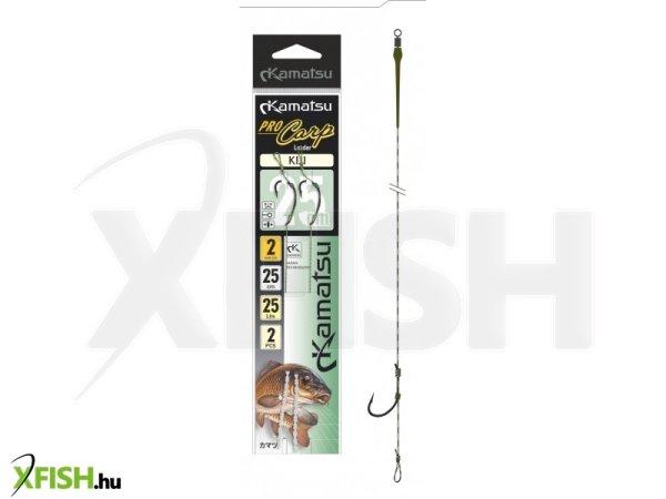 Kamatsu Pro Carp Kiji Előkötött Bojlis Horog 25 cm 25 Lbs 1 Blnr Black Nickel
2 db/Csomag