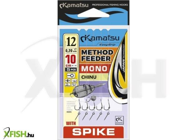 Kamatsu Mono Chinu Monofil Zsinóros Előkötött Horog Csalitüskés 10cm
0.22mm 10-es 5db/csomag