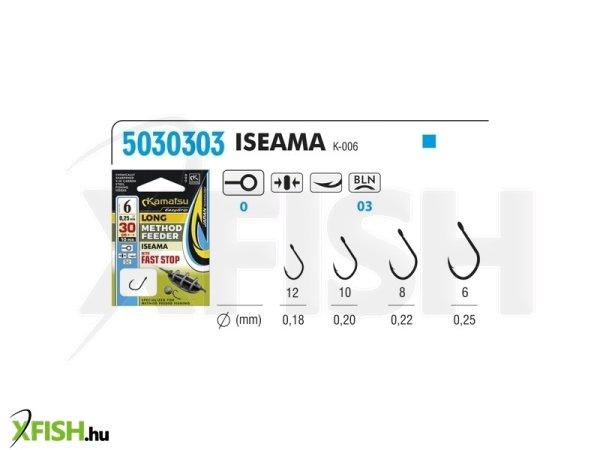Kamatsu Iseama Előkötött Method Feeder Horog Gyorsütközővel 30 cm 0,20 mm
10 Blno Black Nickel 10 db/csomag