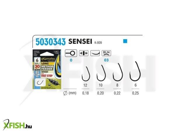 Kamatsu Sensei Előkötött Method Feeder Horog Gyorsütközővel 30 cm 0,20 mm
10 Blno Black Nickel 10 db/csomag