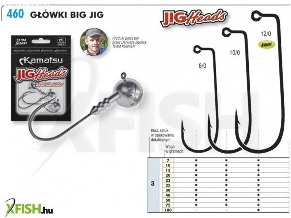 Kamatsu Big Jig Fej 8/0 25G 3 db/csomag