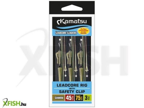 Kamatsu Leadcore Rig Safety Clip Előke 45 Lbs 75 Cm 3 db/csomag