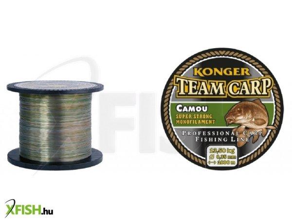 Konger Team Carp Camou Monofil Zsinór 600m 0,25mm 8,0Kg