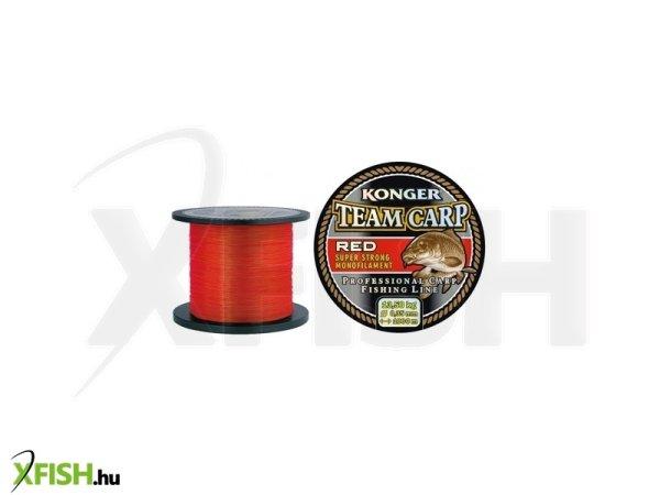 Konger Team Carp Red Pontyozó Monofil Zsinór 600 m 0,20 mm 5,2 Kg