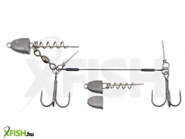 Konger Swimbait System Double Stinger Rablóhalas Előkötött Horog Vario 12cm
2.0-ás 27Kg 1db/csomag