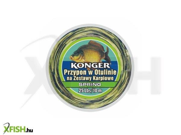 Konger Team Carp Leader Semi Stiff Skin Line Spring Fonott Előkezsinór 10m
45Lbs