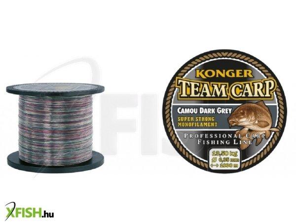 Konger Team Carp Camou Dark Grey Monofil Zsinór 1000m 0,35mm 13,5Kg