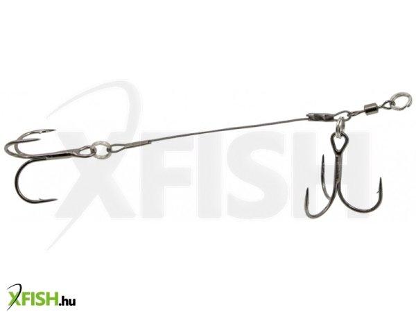 Konger Swimbait System Double Stinger Rablóhalas Előkötött Horog 12cm
2.0-ás 27Kg 1db/csomag