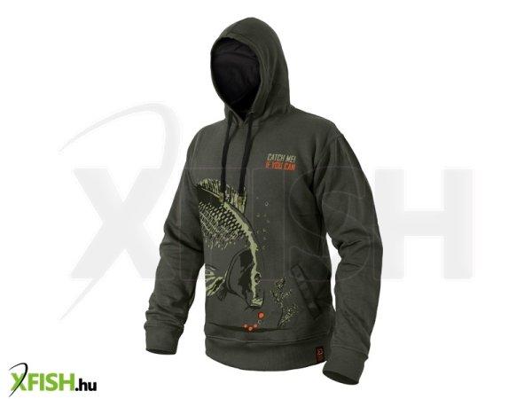 Delphin Catch Me Carp Nx Kapucnis Horgász Pulóver Xl