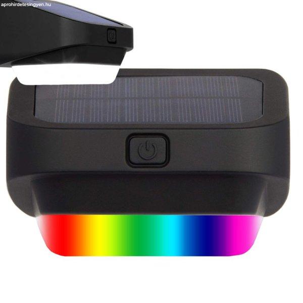 Napelemes kerti lámpa LED RGB