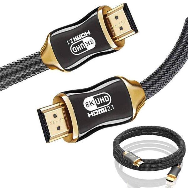 Kábel hdmi 2.1, arany 3m