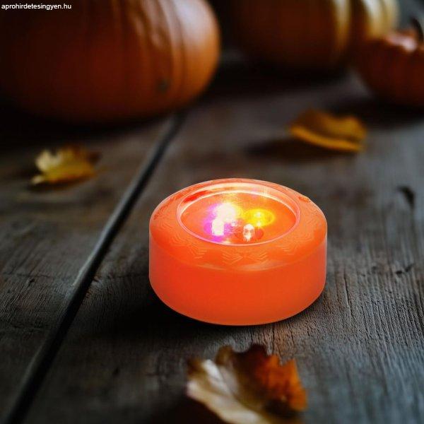 Halloween-i LED hangulatvilágítás - 4 színű LED - 2 x AAA - narancs - 77 x
35 mm