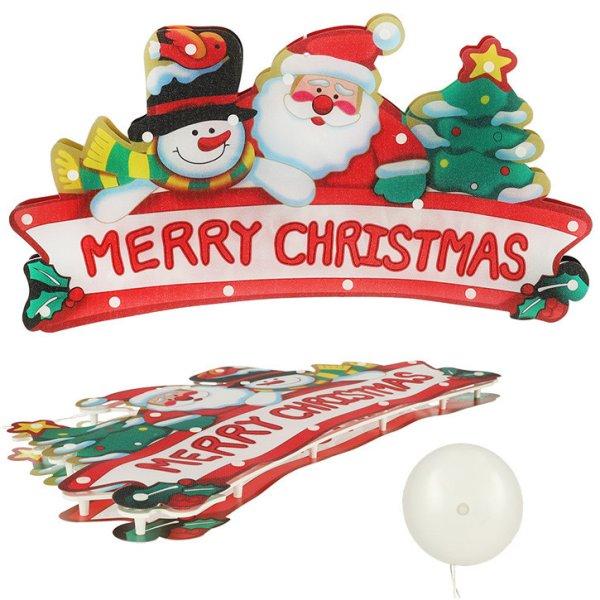 LED függőfények Merry Christmas dekoráció 45cm