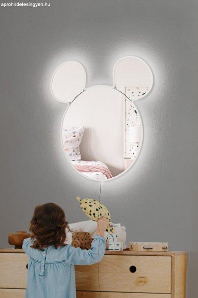 Mickey Silver Tükör LED -es világítással 53x50 fehér N