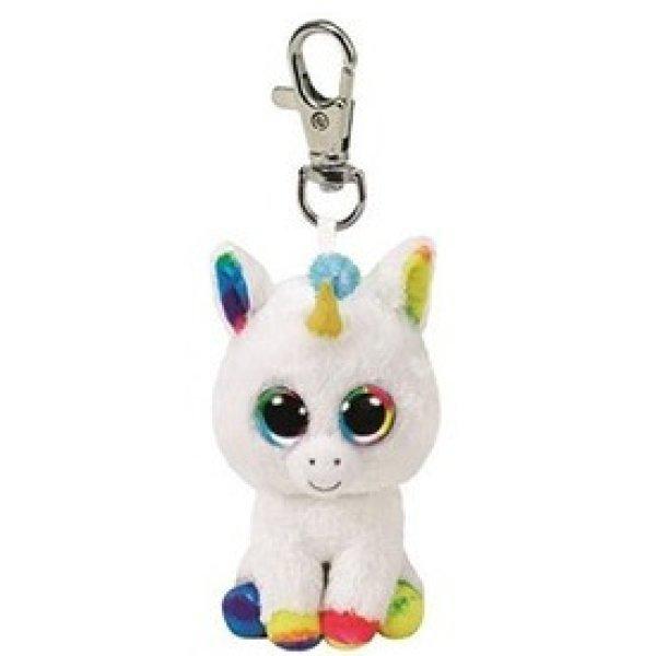 TY Beanie Boos Clip PIXY fehér unikornis plüss 8, 5cm