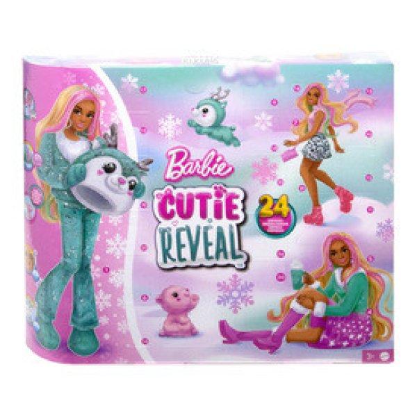 Adventi naptár Barbie Cutie Reveal baba kiegészítőkkel