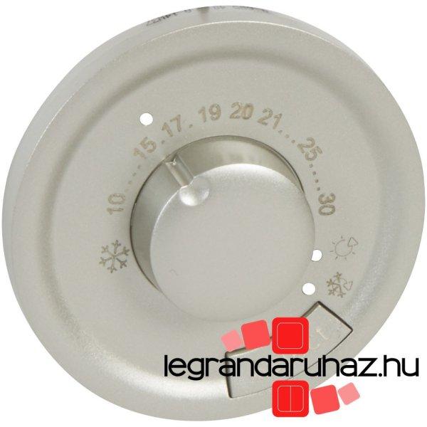 Legrand Céliane szobatermosztát burkolat, titán, Legrand 068540