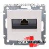 Legrand Valena 1xRJ45 LCS2 Cat.6 STP aljzat, fehr, Legrand 
