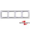 Legrand Valena keret ngyes, alumetl, Legrand 770334